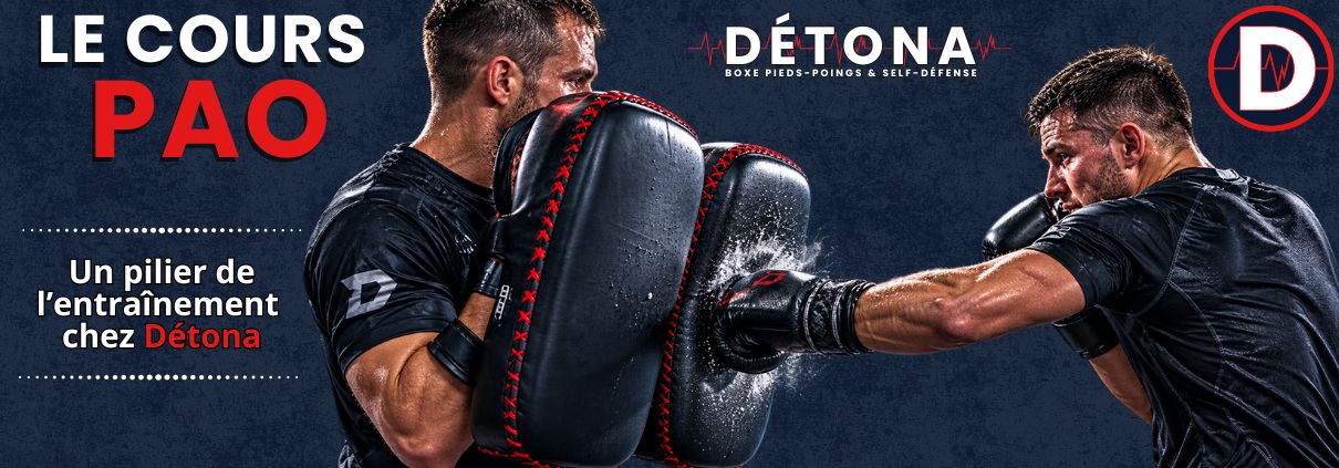 Cours PAO de boxe pieds-poings chez Détona à Paris